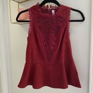 Lace detail tank
